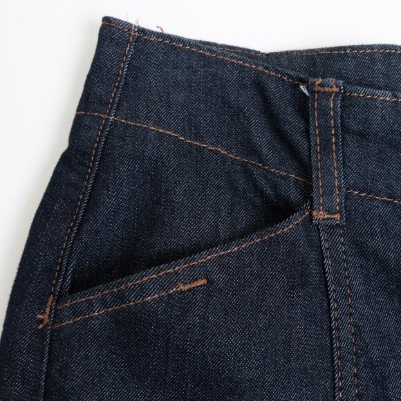 Anthropologie Maeve The Delaney Clean Seamed High Rise Wide Leg Jeans Dark Wash - Picture 6 of 14